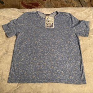 Tradition Country Collection Sears Floral T-shirt Ladies Size L NWT